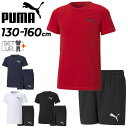 プーマ キッズ 半袖Tシャツ ショートパンツ 上下 PUMA 男の子 130-160cm 子供服 スポーツウェア セットアップ 2点セット 子ども トレーニング 普段使い 小学生 男児 ボーイズ/588823-588832