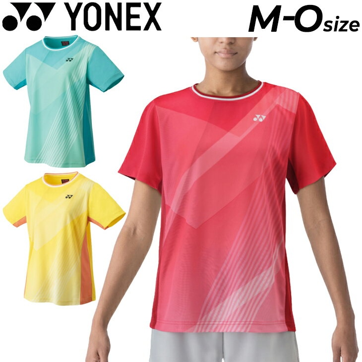 送料無料 ヨネックス YONEX レディース ゲームシャツ 半袖 Tシャツ バドミントン ソフトテニス 女性用 スポーツウェア 吸汗速乾 UVカット トップス /20724