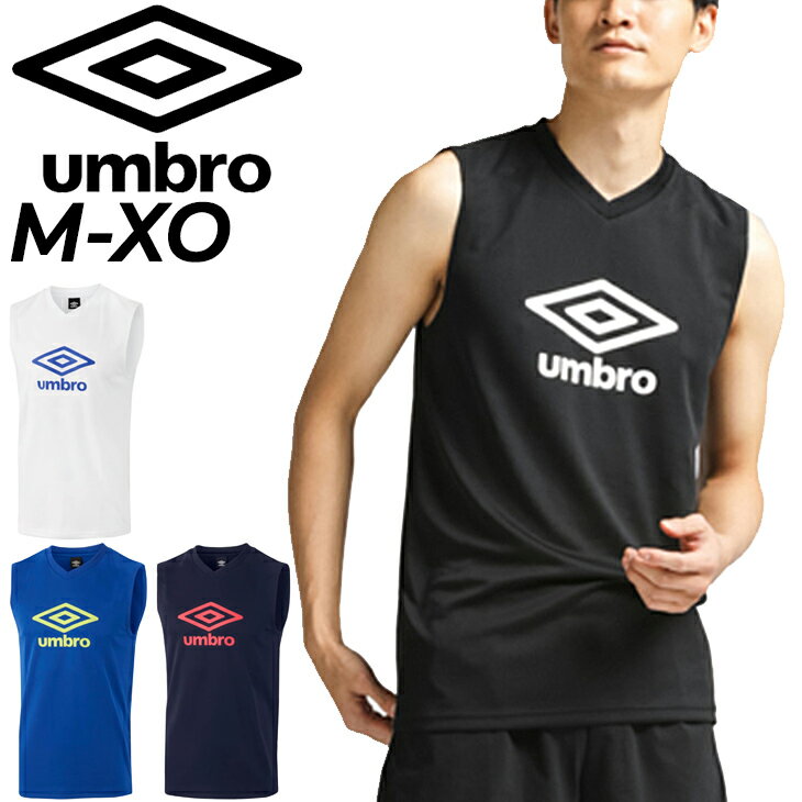 アンブロ ノースリーブシャツ メンズ UMBRO サッカー フットサル トレーニング スポーツウェア 練習着 吸汗速乾 男性 Tシャツ 袖なし スリーブレス トップス UUUVJA66 1