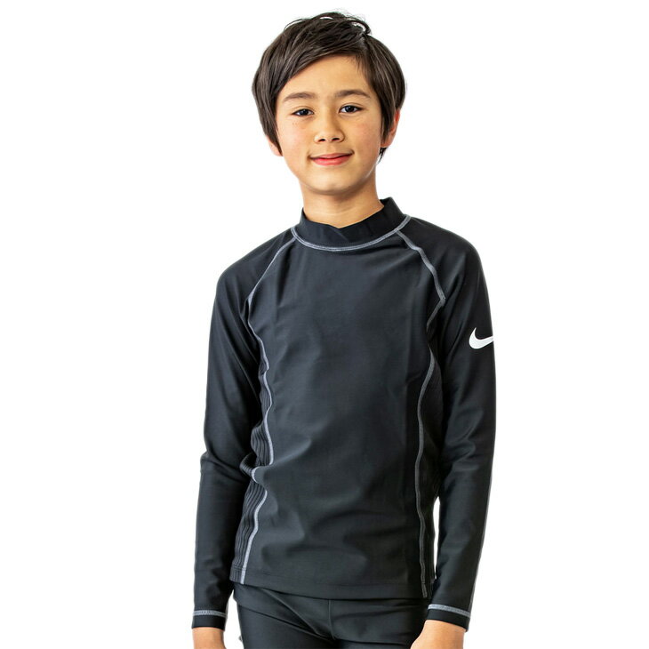 ナイキ キッズ ラッシュガード 長袖 ジュニア 男の子 NIKE SWIM BOYS スクール水着 子ども用 スイムウェア 120cm 130cm 140cm 150cm 160cm 170cm 男子 男児 子供 小学生 幼児 園児 ボーイズ 水泳 プール 学校 体育 海水浴/1991071-018【返品不可】