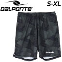 ダウポンチ ハーフパンツ メンズ DALPONTE 総柄昇華 プラクティスパンツ 当店別注 黒 ブラック ショートパンツ サッカー フットサル トレーニング ス...