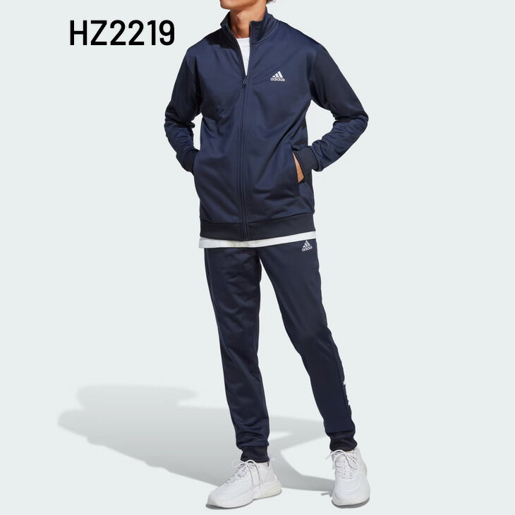 送料無料 アディダス ジャージ 上下 メンズ adidas リニアロゴ トリコット トラックスーツ ジャケット パンツ セットアップ トレーニング スポーツウェア 男性 上下組 運動 部活 ジム/ECT04 3