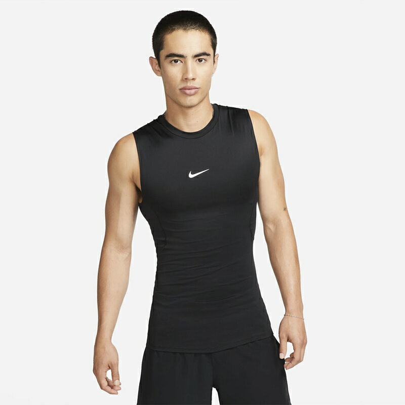 ナイキ タンクトップ  メンズ ナイキ ノースリーブ メンズ インナーシャツ NIKE ナイキ プロ Dri-FIT タイト フィットネストップ タンクトップ 黒 ブラック トレーニング ランニング 男性 スポーツウェア/FB7915-010【返品不可】