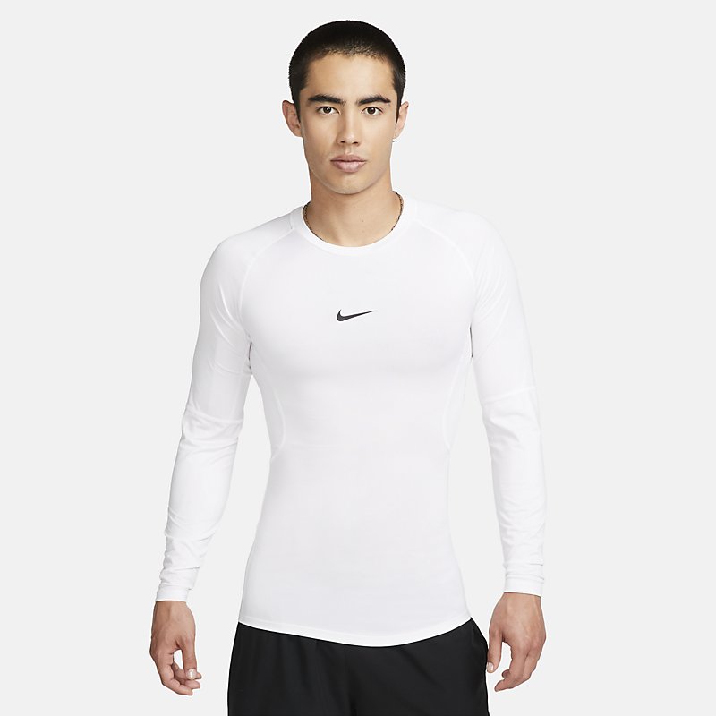 送料無料 ナイキ インナーシャツ 長袖 メンズ NIKE ナイキ プロ Dri-FIT クルーネック 吸汗速乾 トレーニング ランニング スポーツウェア 白 ホワイト ジム 男性 トップス/FB7920-100【返品不…