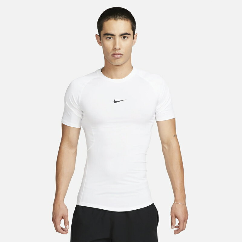 ナイキ ナイキ メンズ 半袖シャツ NIKE ナイキ プロ Dri-FIT タイト フィットネストップ インナー 白 ホワイト Tシャツ アンダー トレーニング ランニング ジム 男性 スポーツウェア/FB7933-100【返品不可】