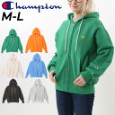 送料無料 チャンピオン パーカー レディース スウェット Champion REVERSE WEAVE フルジップ フーディ スポーツ カジュアル 女性 ウェア 裏毛 スウェットシャツ シンプル 羽織り/CW-Y111