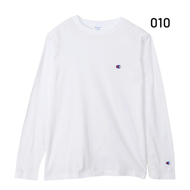 チャンピオン 長袖 Tシャツ メンズ Champion ベーシック ワンポイント 刺繍ロゴ 男...