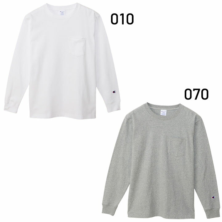 チャンピオン 長袖 Tシャツ メンズ Champion ポケットT 無地 ロンT クルーネック ...