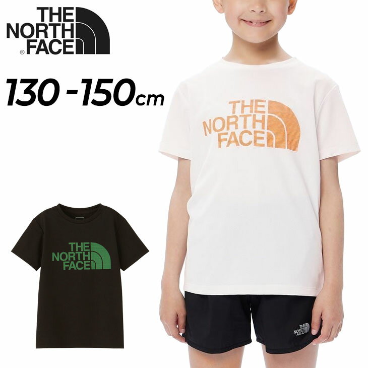 楽天APWORLD送料無料 ノースフェイス キッズ 半袖 Tシャツ 130-150cm 子供服 THE NORTH FACE GTDクルー プリントT ビッグロゴ UVカット 抗菌消臭 子ども アウトドア カジュアル ウェア トップス/NTJ12328