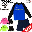 送料無料 ヒュンメル キッズウェア 長袖シャツ ハーフパンツ 上下 子供服 hummel ジュニア プリアモーレ プラクティスシャツ サッカー トレーニング スポーツウェア 上下組 セットアップ 110cm 120cm 130cm 140cm 150cm 160cm こども 子ども スポーツウエア /HJP7132SP