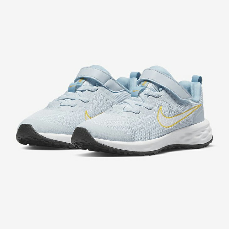 キッズ スニーカー ジュニアシューズ 子供靴 16.5-22.0cm/ナイキ NIKE レボリューション6 PSV/子ども スポーツカジュアル 男の子 女の子 小学生 運動靴 ブルー系 くつ/DD1095-409のサムネイル
