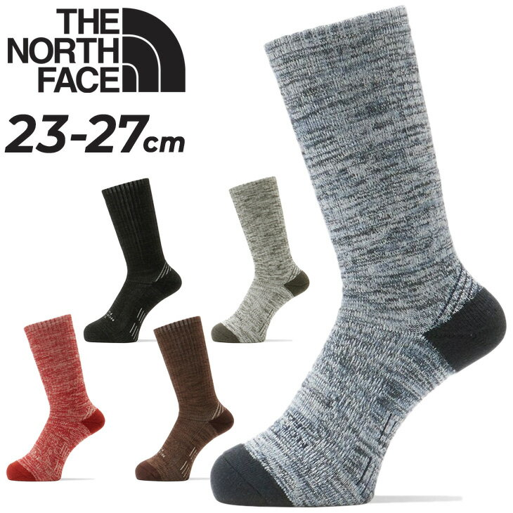 楽天APWORLDノースフェイス 靴下 クルーソックス 1足 メンズ レディース THE NORTH FACE 日本製 くつした ミッドウェイト 抗菌防臭 ウール混紡 アーチサポート パイル加工 トレッキング 登山 アウトドアソックス アウトドアウェア ユニセックス ブランド/NN82325