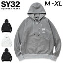 送料無料 スウェット パーカー メンズ SY32 by SWEET YEARS スウィートイヤーズ プルオーバー フーディ パーカ 防風 ストレッチ メンズウェア カジュアルウェア スポーティ イタリア ブランド 黒 白 ブラック ホワイト グレー スポーツアパレル/13510