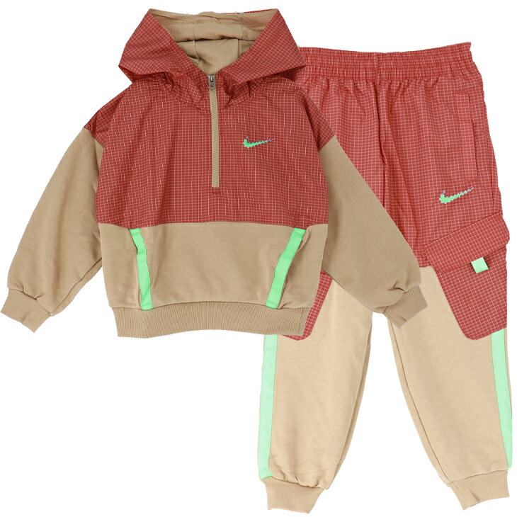 送料無料 ウィンドブレーカー 上下 キッズ 130-160cm 子供服 ナイキ NIKE YTH プルオーバーパーカー パンツ セットアップ スポーツウェア ジュニア 上下組 保温 子ども 秋冬 アウトドア カジュ…