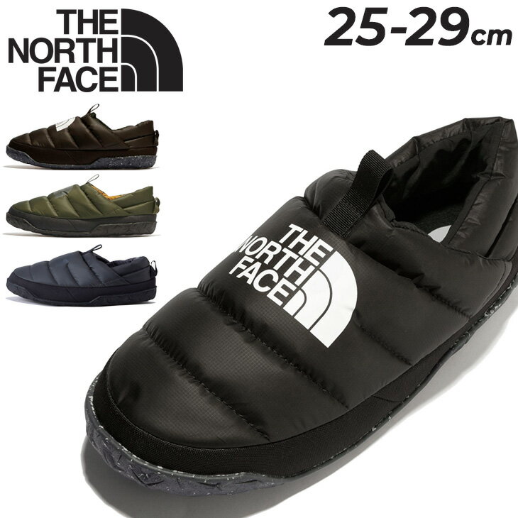 ノースフェイス メンズ モックシューズ E相当 THE NORTH FACE Nuptse ヌプシ ダウンミュール ダウン入り スリッポン 防寒シューズ 保温 屋内 屋外 男性用 メンズシューズ スニーカー　靴 秋冬 ルームシューズ アウトドア ブランド くつ/NF02371