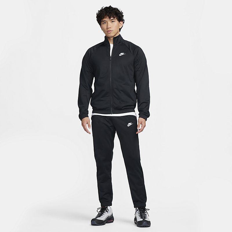 送料無料 ナイキ ジャージ メンズ 上下セット NIKE クラブ ポリニット トラックスーツ スポーツウェア ジャージー ジャケット ロングパンツ 上下組 セットアップ サッカー トレーニング メンズウェア 黒 ブラック ブランド スポーツアパレル/FB7352-010