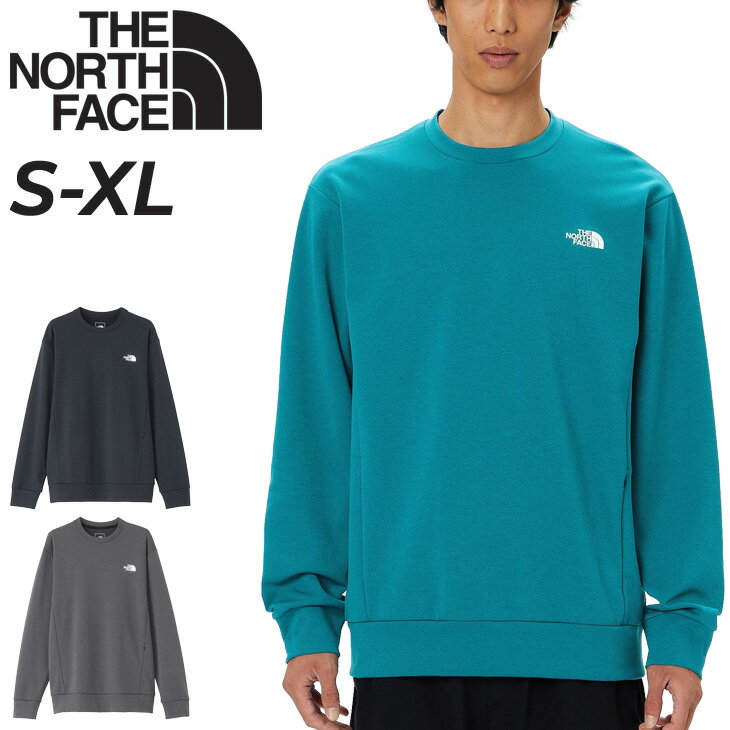 楽天APWORLD送料無料 ノースフェイス スウェットシャツ 長袖 メンズ THE NORTH FACE モーションクルー トレーナー アウトドアウェア 吸汗速乾 UVカット 軽量 抗菌防臭 トレーニング スポーツ デイリー カジュアル 男性用 スエット 服 メンズウェア ウエア ブランド アパレル/NT32496