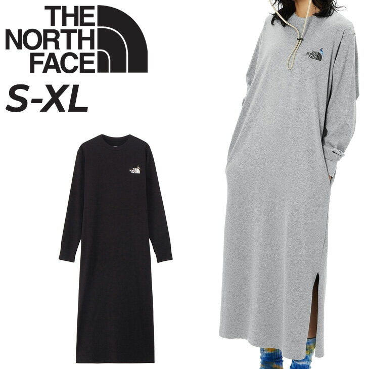 楽天APWORLD送料無料 ノースフェイス ワンピース 長袖 レディース THE NORTH FACE Zoo Picker Onepiece ロング丈 ドレス キャンプ アウトドアウェア カジュアル リラックス ルームウェア 女性用 服 レディースウェア ブランド アパレル/NTW32440