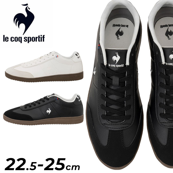 送料無料 ルコック スニーカー レディース 2E相当 le coq sportif LCS ガレ 2 ローカット フレンチ コートスタイル カジュアルシューズ スポーティ 女性用 消臭 クッション性 運動靴 白 黒 シンプル 婦人靴 ブランド LCS GARE 2 くつ/QL1XJC12