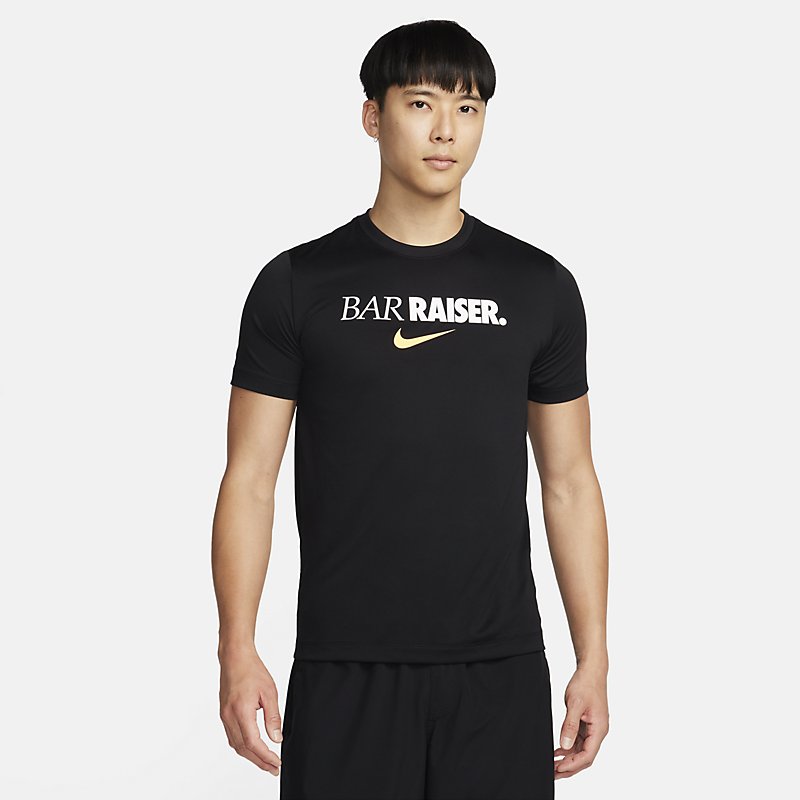 ナイキ 半袖 Tシャツ メンズ NIKE Dri-FIT トレーニング フィットネス 速乾 ドライ クルーネック プリントT スポーツウェア トップス 男性用 nike ジム 運動 ランニング 服 黒 メンズウェア ウ…