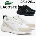 送料無料 ラコステ スニーカー メンズ LACOSTE L003 EVO 124 3 SMA ローカット 厚底 ひも靴 スポーツシューズ カジュアル 男性用 黒 白 メンズスニーカー ラコステスニーカー 運動靴 ダッドシューズ ブランド くつ/47SMA0121