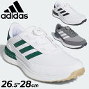 送料無料 アディダス メンズ ゴルフシューズ 幅広設計 adidas GOLF S2G SL ボア 24 スパイクレス BOAシステム ダイヤル 防水 合成皮革 ゴム底 メンズシューズ ローカット 男性 紳士用 くつ ブランド/MDK92 その1