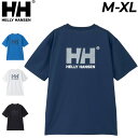 ヘリーハンセン アウトドアウェア メンズ 送料無料 ヘリーハンセン 半袖 Tシャツ メンズ ユニセックス HELLYHANSEN HHウェーブロゴティー トップス バックプリント アウトドア カジュアルウェア マリンスポーツ デイリー プリントT カットソー 服 ブランド アパレル/HH62409