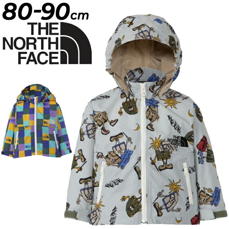 楽天APWORLD送料無料 ノースフェイス ベビーウェア ウィンドブレーカー 80cm 90cm ベビー服 THE NORTH FACE ノベルティ コンパクトジャケット 子供服 はっ水 アウトドアウェア アウター 総柄 ウインドブレーカー キッズ 子ども 赤ちゃん 幼児 ジャンバー ブランド アパレル/NPB72311