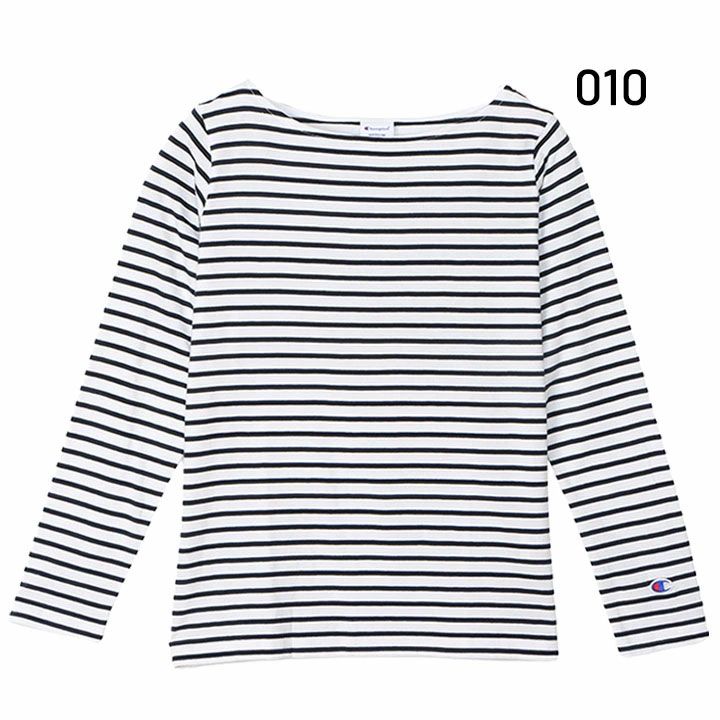 チャンピオン 長袖 Tシャツ レディース Champion | ボーダー柄 コットン 綿 カジュ...