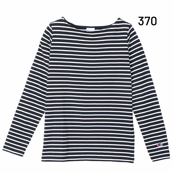 チャンピオン 長袖 Tシャツ レディース Champion | ボーダー柄 コットン 綿 カジュ...