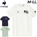 送料無料 ルコック ゴルフウェア メンズ le coq sportif GOLF モックネック 半袖ニットシャツ 日本製 男性用 ゴルフシャツ 脇下メッシュ ト...