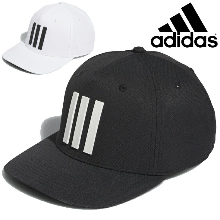 アディダス ゴルフキャップ 帽子 メンズ adidas GOLF ツアー スリーストライプス キャップ 軽量 日差し対策 刺しゅうロゴ ツアースタイル ゴルフウェア 男性 紳士用 ぼうし アクセサリー ブランド アパレル/ENI99