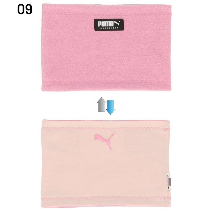 プーマ ネックウォーマー キッズ ジュニア PUMA リバーシブル フリース 両面 防寒 保温 子ども用 首元 寒さ対策 スポーツ アクセサリー ネックゲイター 子供 こども 男の子 女の子 スポーティ カジュアル 冬 スポーツウェア ブランド アパレル/054089-A