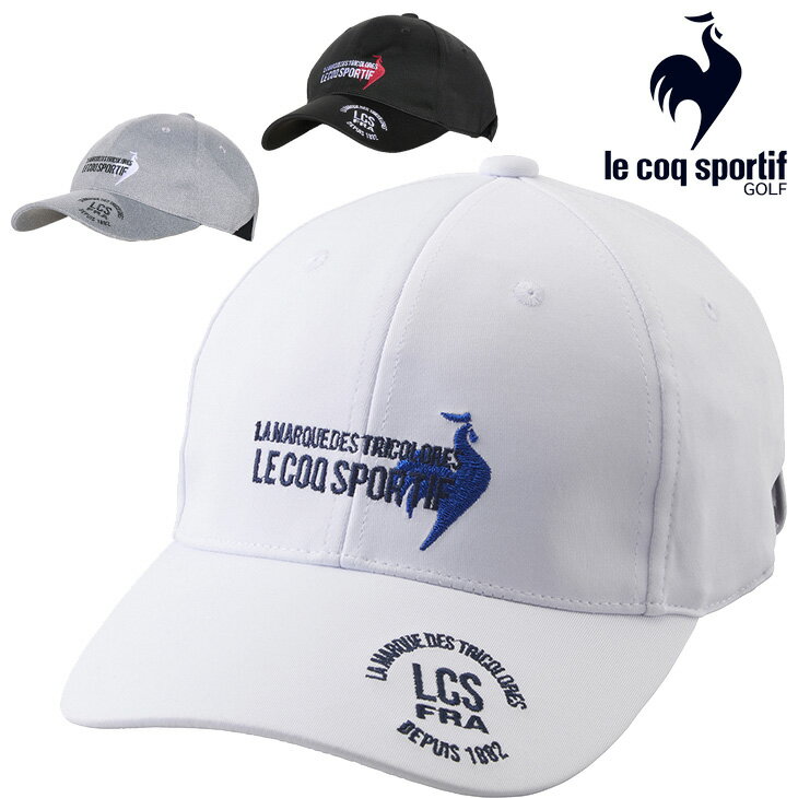 ルコック ゴルフキャップ 帽子 メンズ le coq sportif GOLF ストレッチゴムベルトキャップ アクセサリー ぼうし ストレッチ 男性 紳士用 ゴルフ帽子 メンズ帽子 刺繍ロゴ ゴルファー ゴルフウェア ブランド アパレル/LG4FCP06M その1