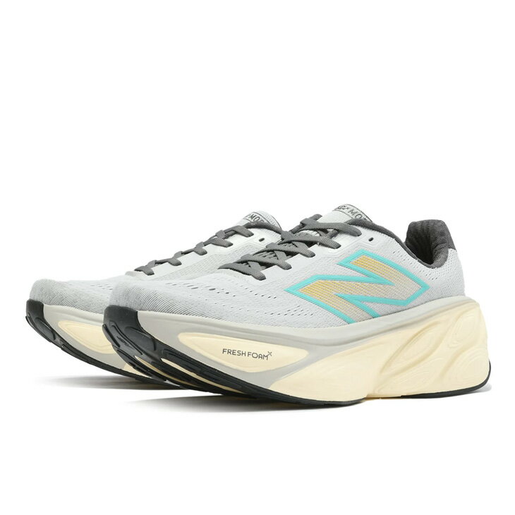 送料無料 ニューバランス ランニングシューズ メンズ Newbalance Fresh Foam X More v5 ローカット 厚底ソール マラソン ジョギング 陸上 クッショニング 安定感 スポーツシューズ 男性用 紳士靴 大きいサイズ 運動靴 フレッシュフォーム ブランド くつ クツ/MMOR-LJ5