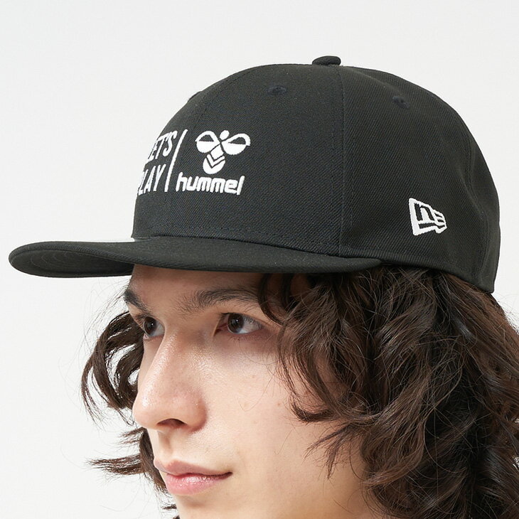 送料無料 ヒュンメル 帽子 ニューエラコラボ キャップ メンズ レディース hummel NEWERA 9FIFTY LP ユニセックス スポーツ アクセサリー 黒 カジュアル スポーティ 男女兼用 大人用 ぼうし 男性用帽子 女性用帽子 ブランド アパレル/HFA4130N