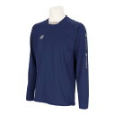 送料無料 トレーニングシャツ 長袖 メンズ Newbalance ミドルレイヤートップクルー ジャージ プルオーバー サッカーウェア フットサル スポーツウェア...