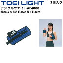 送料無料 トーエイライト アンクルウエイトAD4000 トレーニング用品 4kg×2ヶ1組 足首・手首兼用 おもり トレーニングギア ウェイトトレーニング フィ...