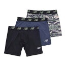 ニューバランス ボクサーパンツ 3枚セット メンズ USサイズ Newbalance プレミアムボクサー 股下6インチ 前開き 3Pパック 男性 紳士用 ブラン...
