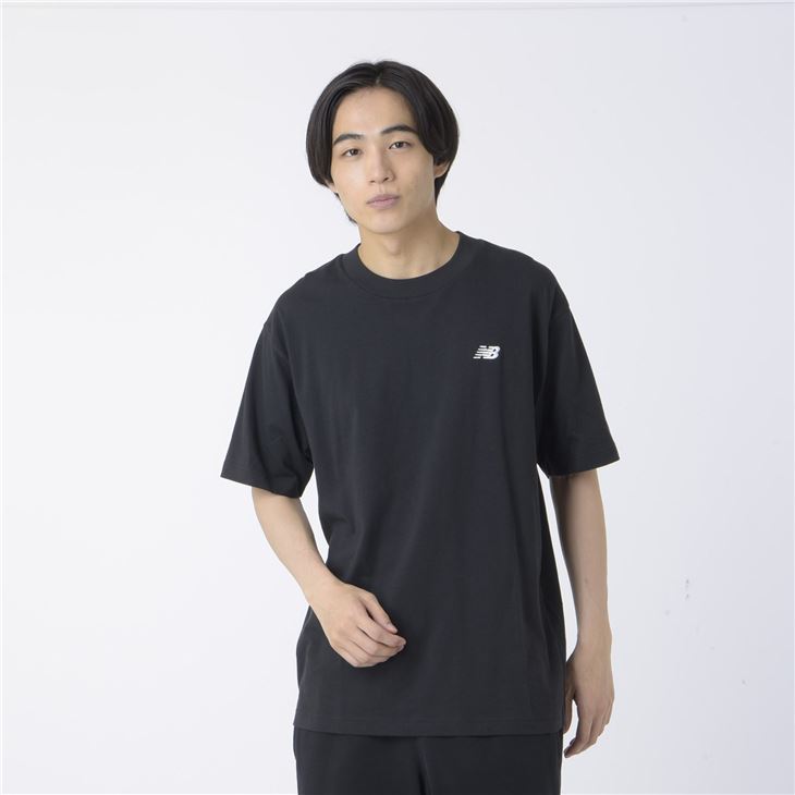 ニューバランス Tシャツ 半袖 メンズ NewBalance ワンポイント 刺繍ロゴ クルーネ...