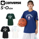 GW中も発送■コンバース 半袖 Tシャツ レディース CONVERSE バスケットボールウエア プリントT スポーツウェア 吸汗速乾 女性 女子 トップス ガー...