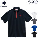 ルコック ハーフジップシャツ 半袖 メンズ le coq sportif エコペット 半袖Tシャツ 吸汗 速乾 UVカット 男性用 スポーツウェア トレーニング...