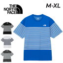 GW中も発送■送料無料 ザ・ノース・フェイス 半袖 Tシャツ メンズ THE NORTH FACE パネルボーダーティー 速乾 UVカット ボーダー柄 アウトドア カジュアルウェア 男性用 半袖シャツ トップス カットソー メンズウェア ウエア 服 シンプル ブランド アパレル/NT32406(4)