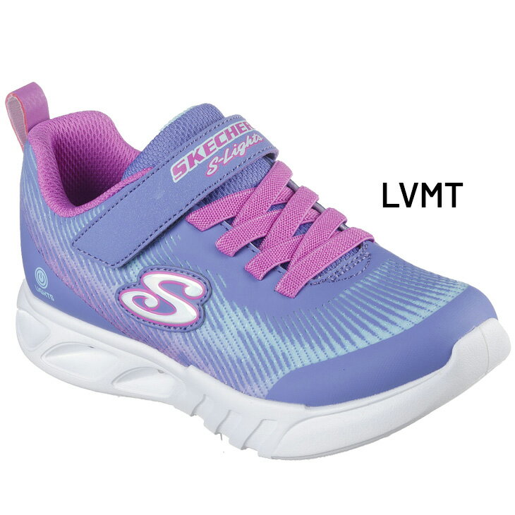 送料無料 スケッチャーズ 光る靴 キッズ LED スニーカー 女の子 16.5-23cm 子供靴 ...