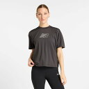 ニューバランス 半袖 Tシャツ レディース NEWBALANCE グラフィック NBロゴ プリントT リラックス 吸汗速乾 ドライ スポーツウェア トレーニング...
