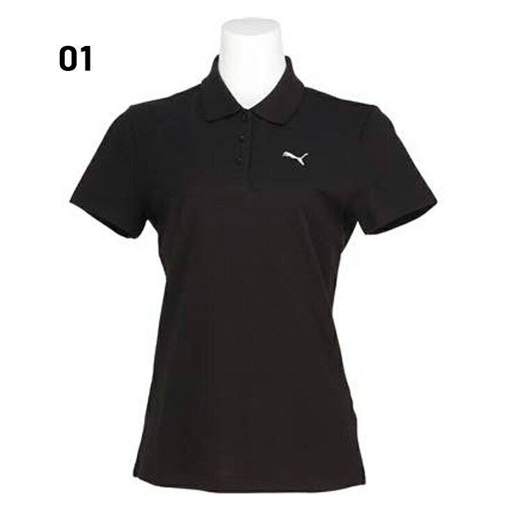 プーマ 半袖 ポロシャツ レディース PUMA ESS プーマロゴ ポロ トレーニングシャツ...