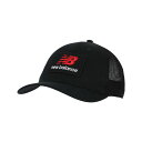 送料無料 ニューバランス 帽子 メンズ レディース Newbalance スタックドロゴトラッカー キャップ ユニセックス メッシュキャップ 通気性 ブランド ...