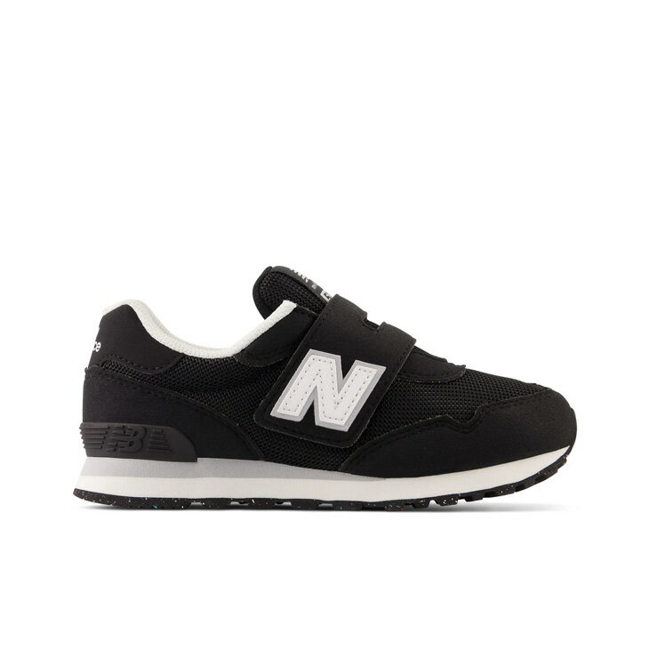 楽天APWORLD送料無料 ニューバランス キッズシューズ スニーカー Newbalance 515 子供靴 17-21.5cm ローカット ベルトタイプ カジュアルシューズ ジュニア 子ども 女の子 男の子 運動靴 キッズスニーカー レトロラン スポーティ 普段履き ブランド くつ/PV515-BLK