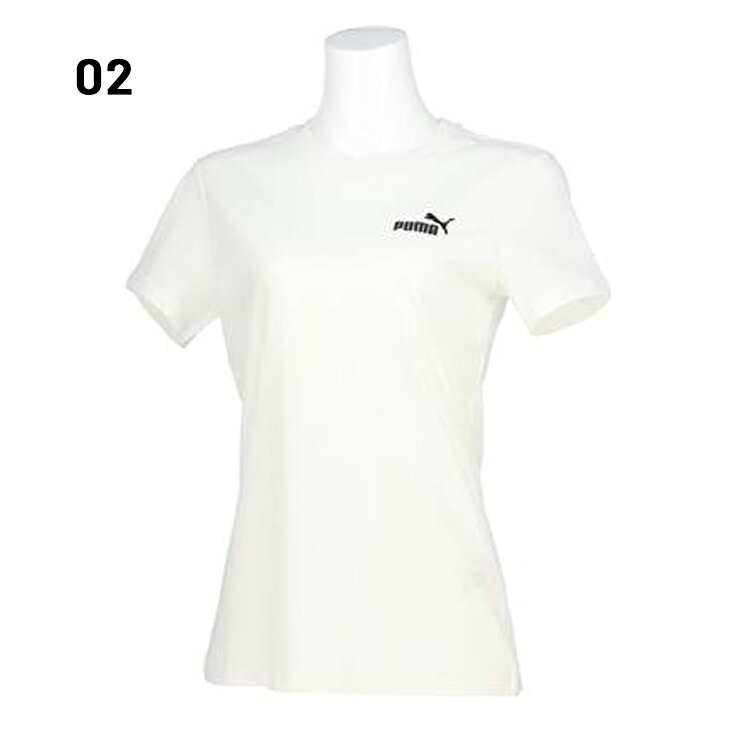 プーマ 半袖 Tシャツ レディース PUMA ESS スモール NO.1ロゴ TEE スポーツウエア ...