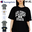 送料無料 チャンピオン 半袖 Tシャツ メンズ ユニセックス Champion リバースウィーブ リラックス アメリカ空軍 エアフォース AIR FORCEUSAFA プリントT 男性用 タウンカジュアル トップス アメカジ 服 コットンUSA 綿100% ブランド アパレル/C3-B304